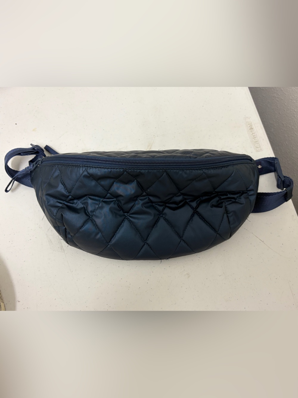 Vera Bradley Quilted Navy Waist Bag